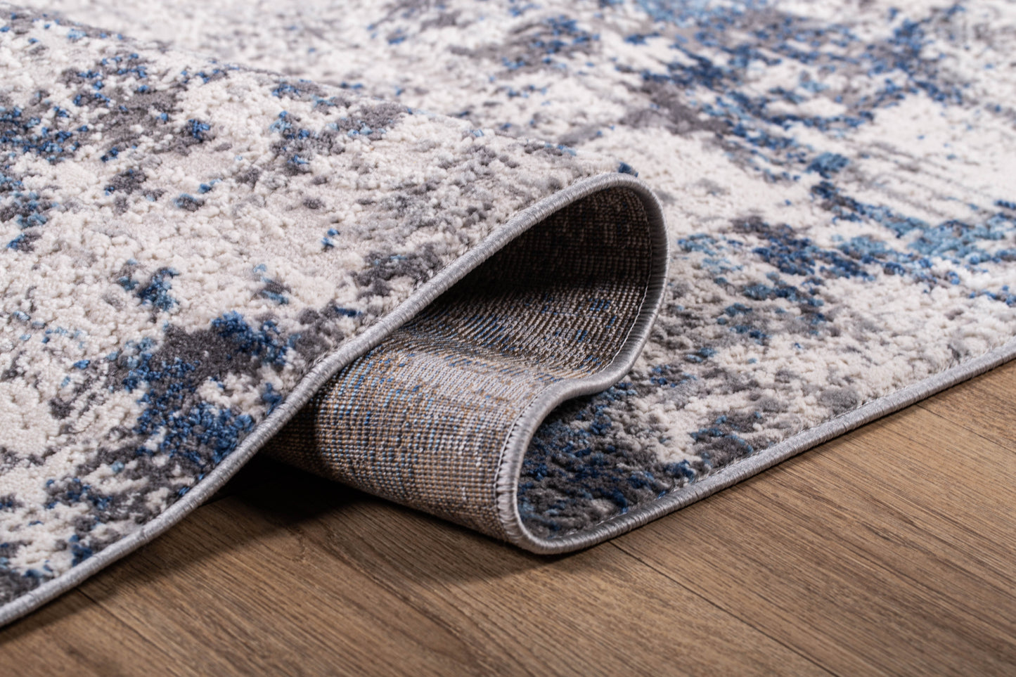 TAPETE NIDA U2011 AZUL CREMA DE 160X230