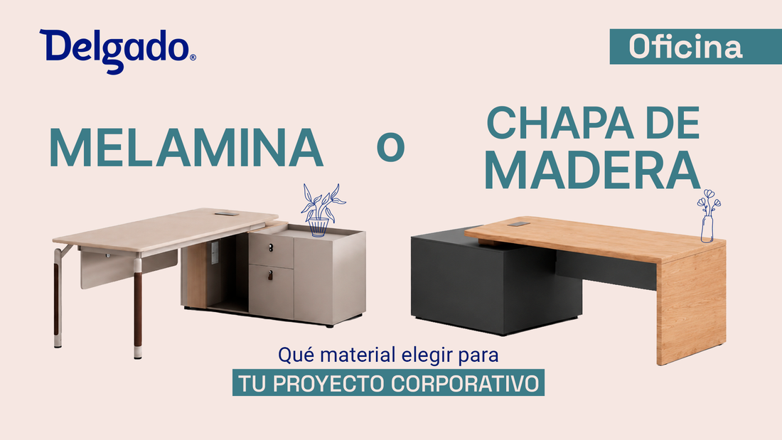 Materiales: Chapa de Madera o Melamina en Módulos de Oficina