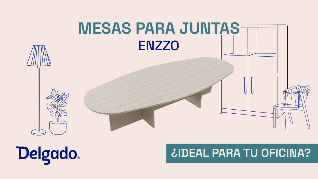 ¿Por qué la Mesa para Juntas Enzzo es ideal para tu oficina?