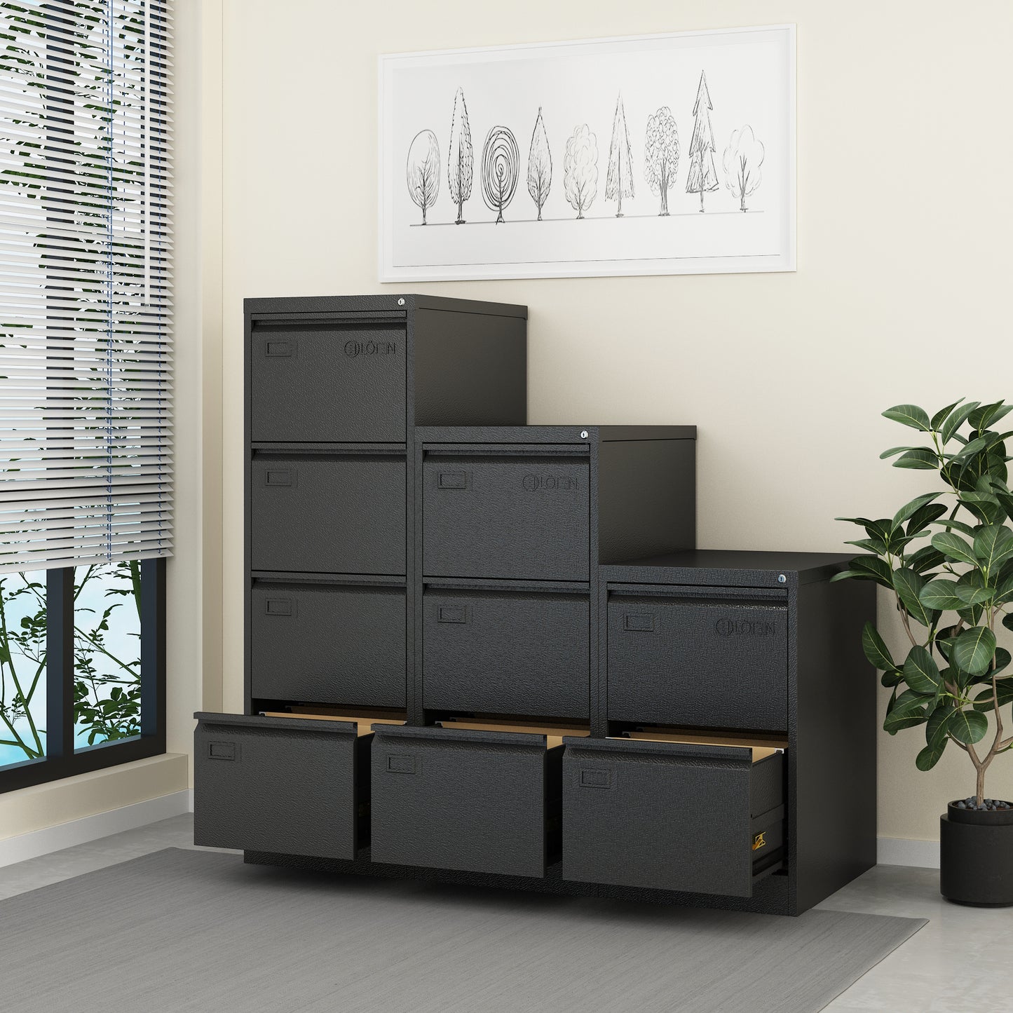 ARCHIVERO METALICO DE 2 GAVETAS