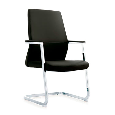 SILLON DE VISITA VERONA NEG-LEATHER (CM833N)
