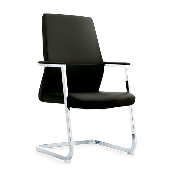SILLON DE VISITA VERONA NEG-LEATHER (CM833N)
