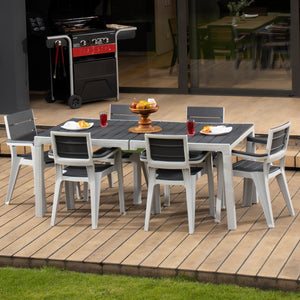 Mesa Minimalista Rectangular En Polipropileno