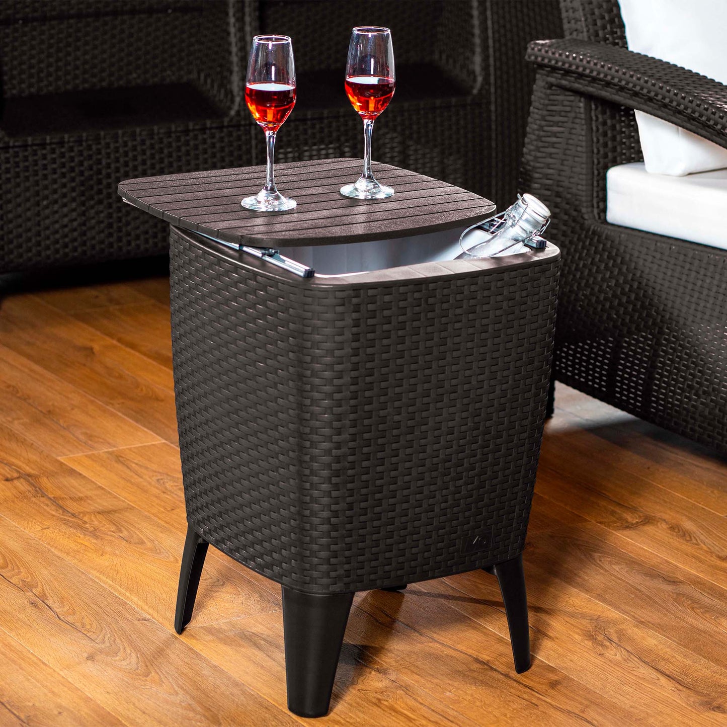 Mesa Taburete Con Cooler Integrado