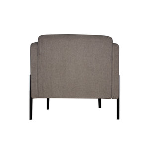 Sillón Dolby Respaldo Bajo Tapizado En Tela