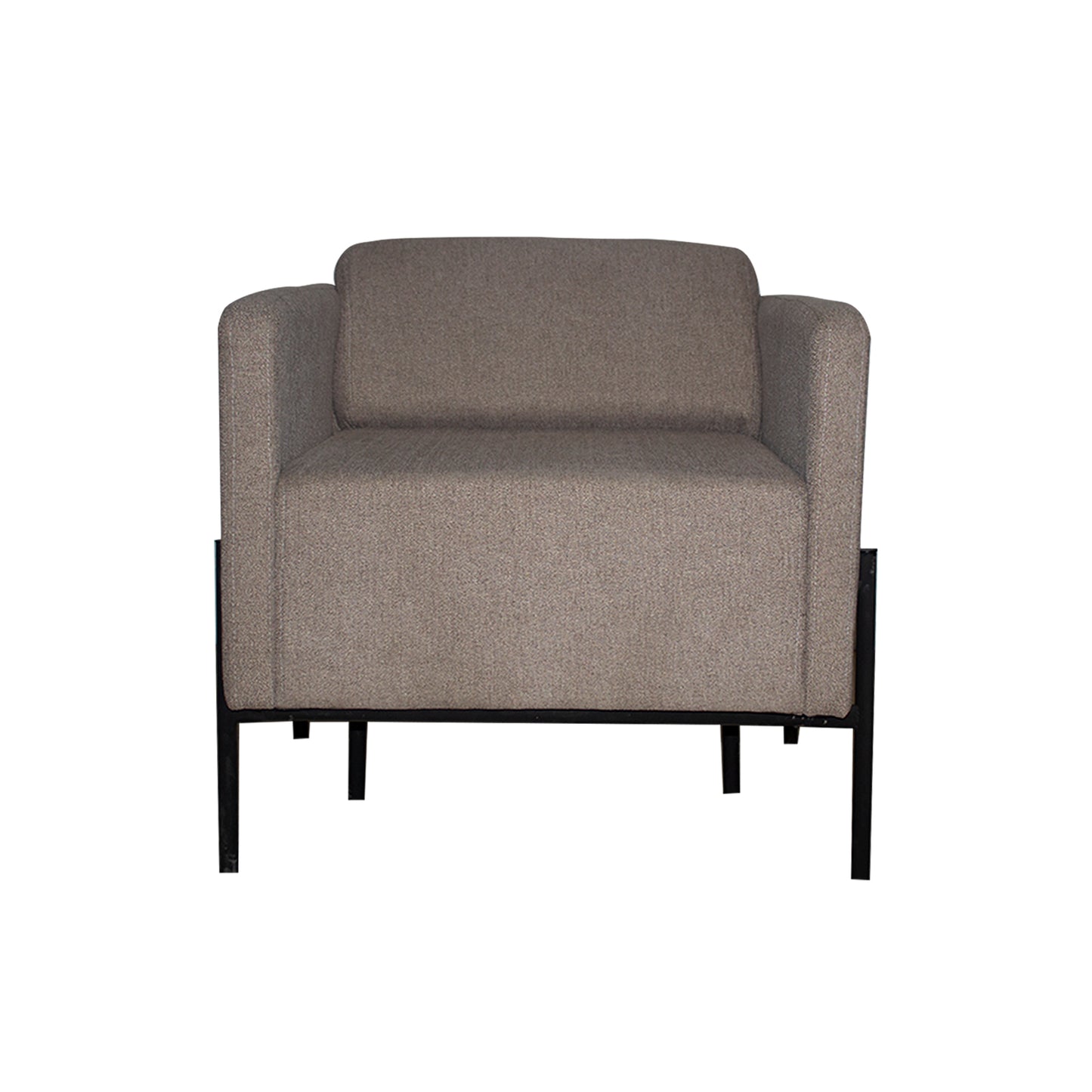 Sillón Dolby Respaldo Bajo Tapizado En Tela