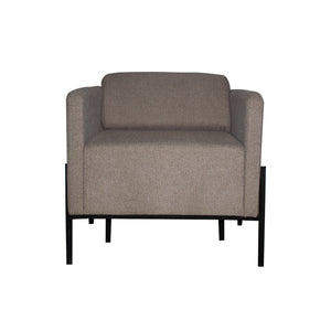 Sillón Dolby Respaldo Bajo Tapizado En Tela