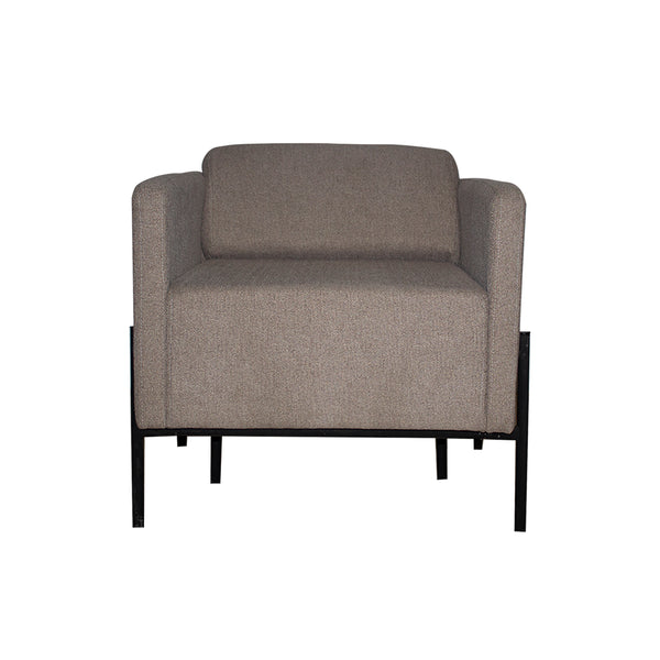 Sillón Dolby Respaldo Bajo Tapizado En Tela