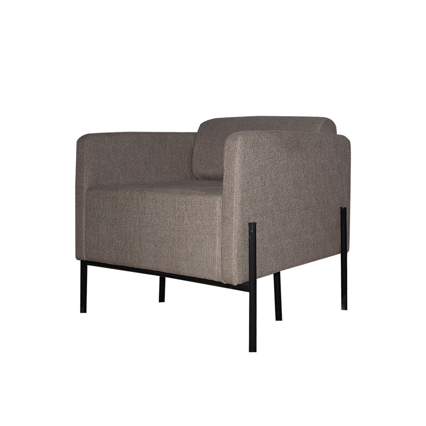 Sillón Dolby Respaldo Bajo Tapizado En Tela