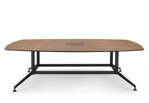 MESA DE REUNION DRONE CON BASE METALICA