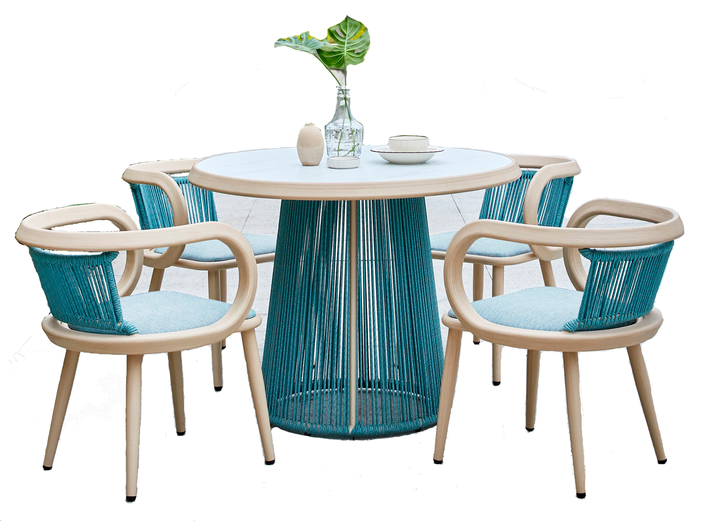 COMEDOR CIRCULAR CON 4 SILLAS (3270CI)