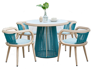 COMEDOR CIRCULAR CON 4 SILLAS (3270CI)