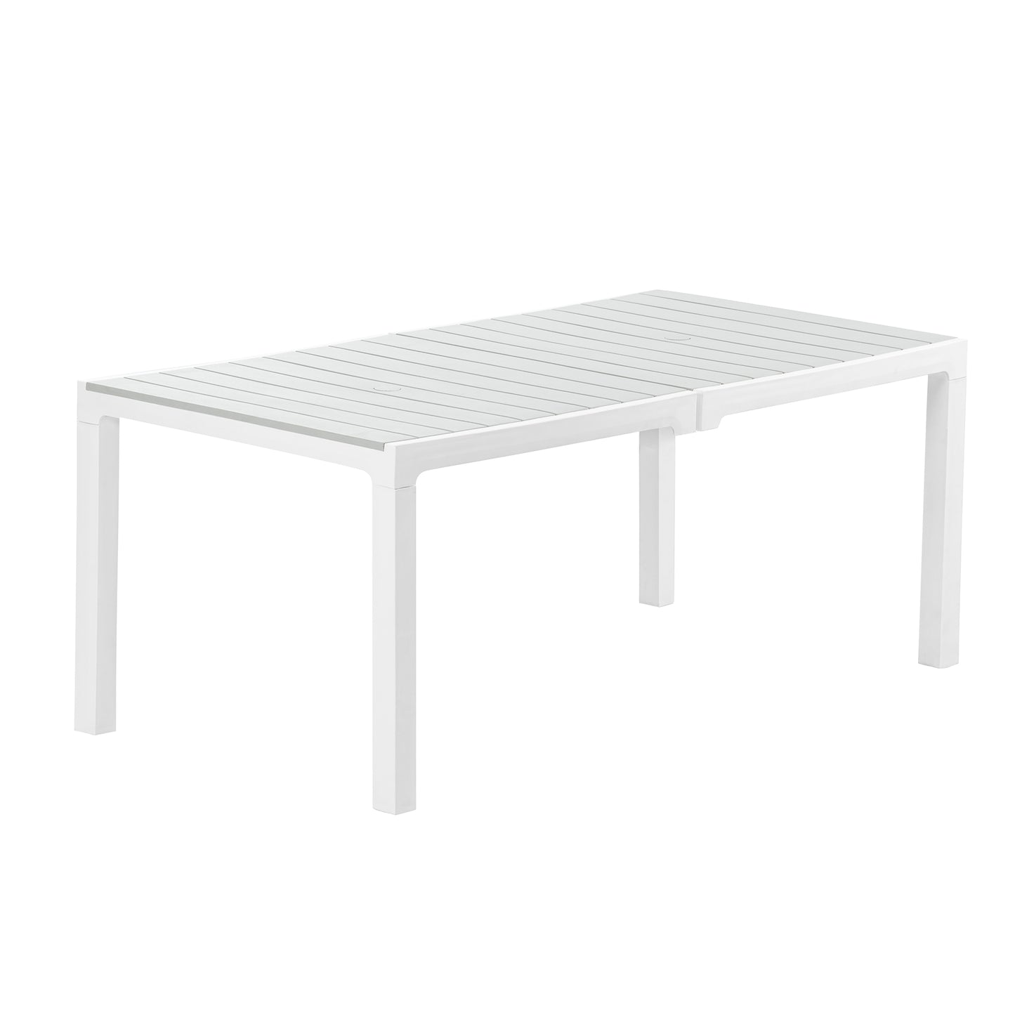 Mesa Minimalista Rectangular En Polipropileno