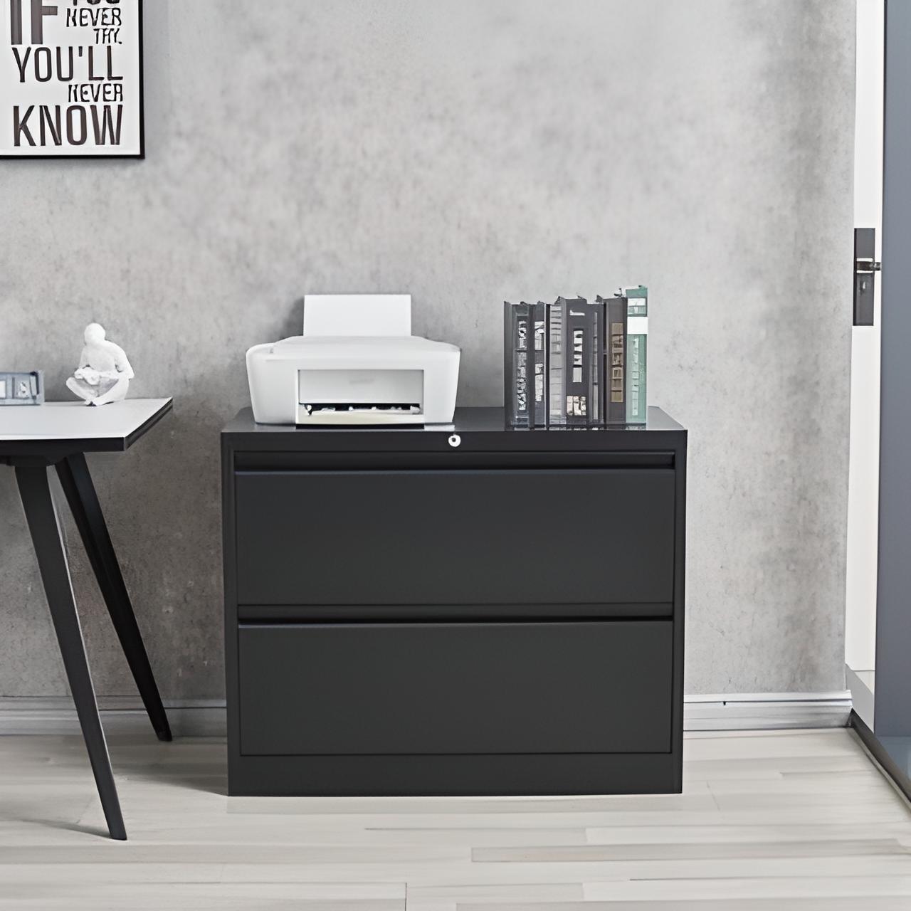 ARCHIVERO METALICO HORIZONTAL DE 2 GAVETAS