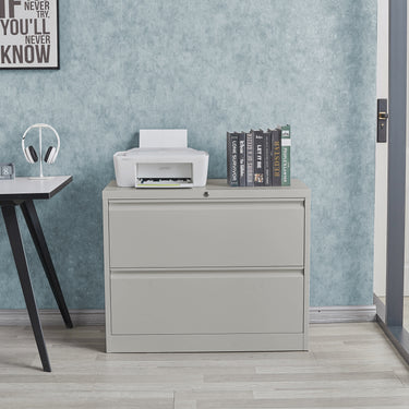 ARCHIVERO METALICO HORIZONTAL DE 2 GAVETAS