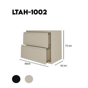 ARCHIVERO METALICO HORIZONTAL DE 2 GAVETAS