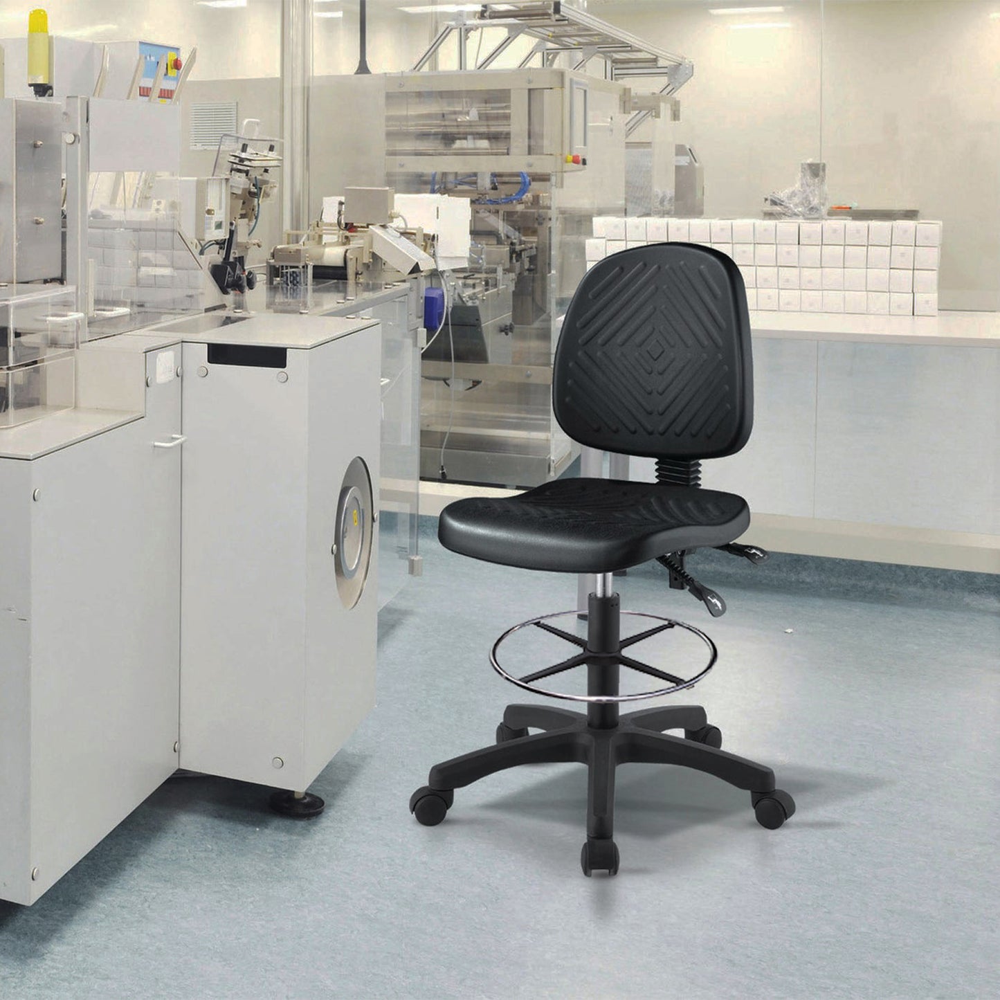 SILLA TIPO CAJERO INDUSTRIAL TEKNO (AL-190 + NW)