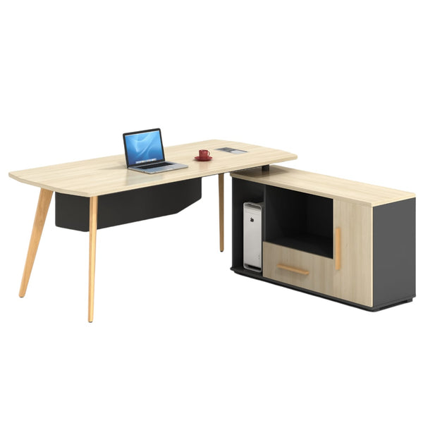 ESCRITORIO EJECUTIVO CON CREDENZA FLY (FF-124)