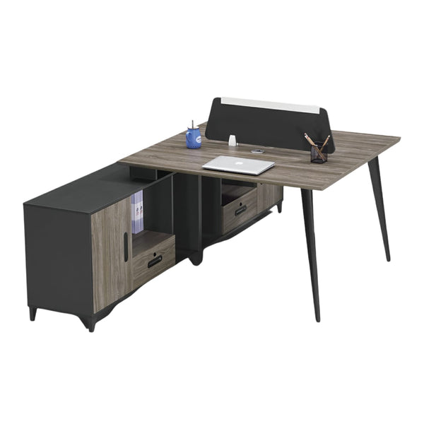 ESTACION DE TRABAJO CON CREDENZA BAJA, DERECHO O IZQUIERDO (FFB-514)
